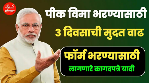 पीक विमा योजनेसाठी असा अर्ज करा