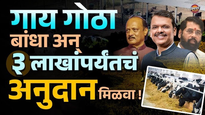 गाय गोठा अनुदान योजनेतून मिळणार 3 लाख रुपये – पहा संपूर्ण माहिती